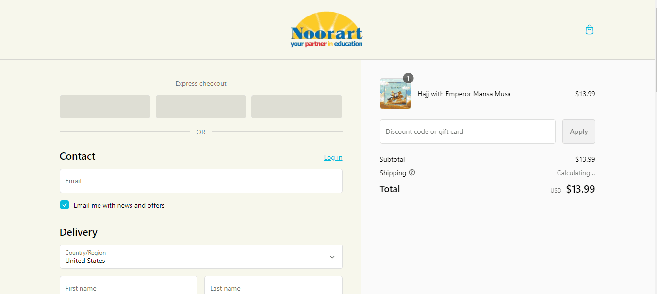 How to apply NOORART coupon code